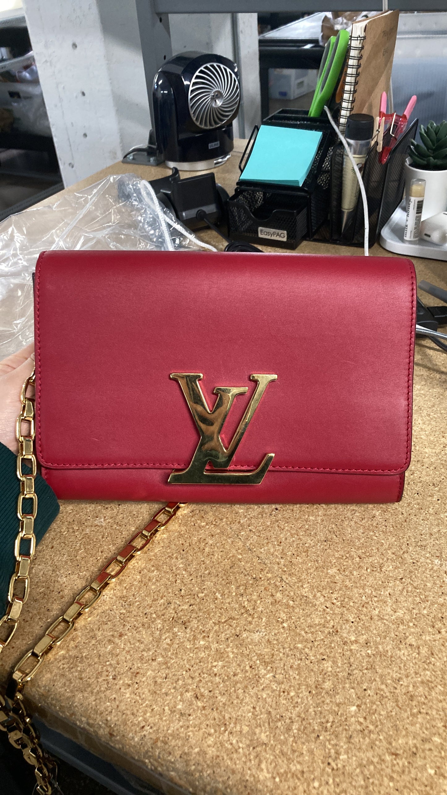 Chain Louise Clutch Leather MM