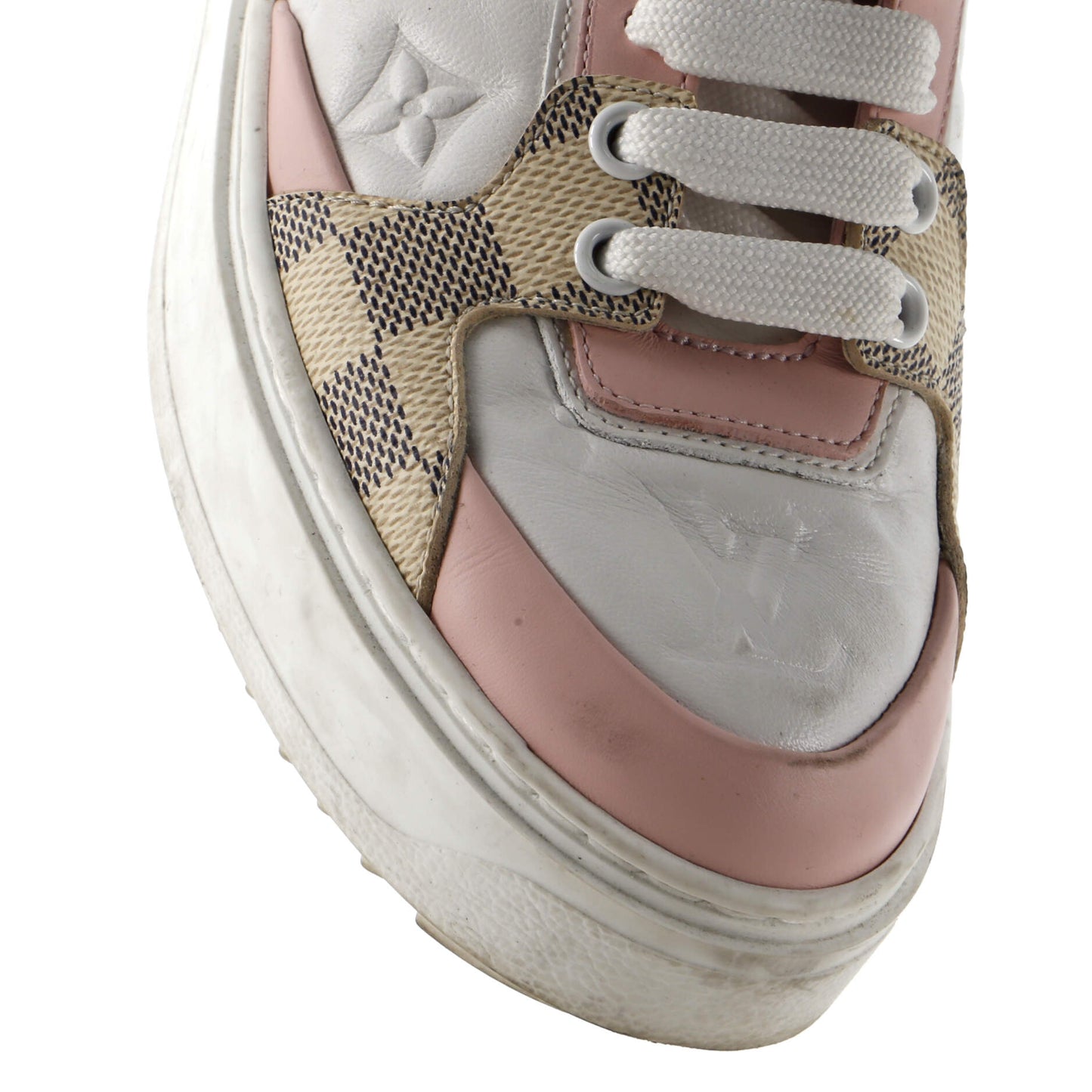 Women's Time Out Sneakers Pastel Monogram Embossed Leather