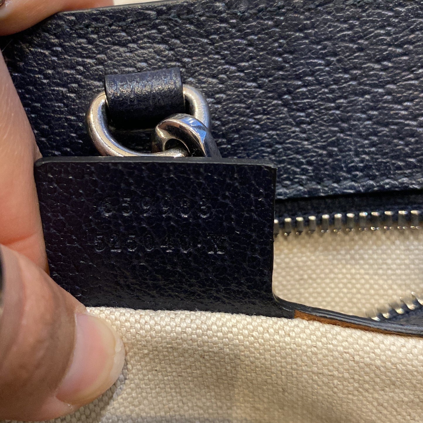 Structured Top Handle Open Tote GG Canvas Small