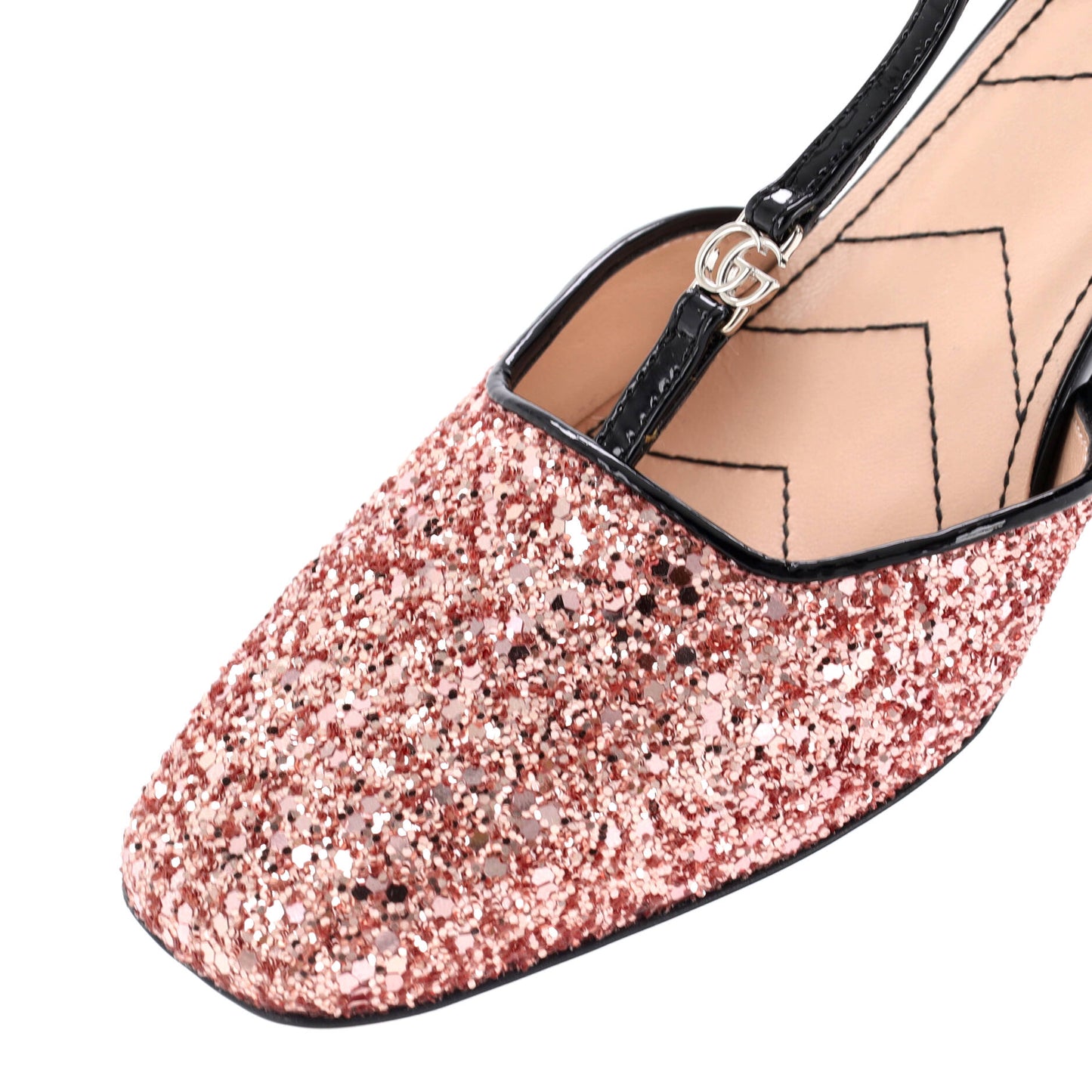 Women's Slingback Pumps Glitter and Patent