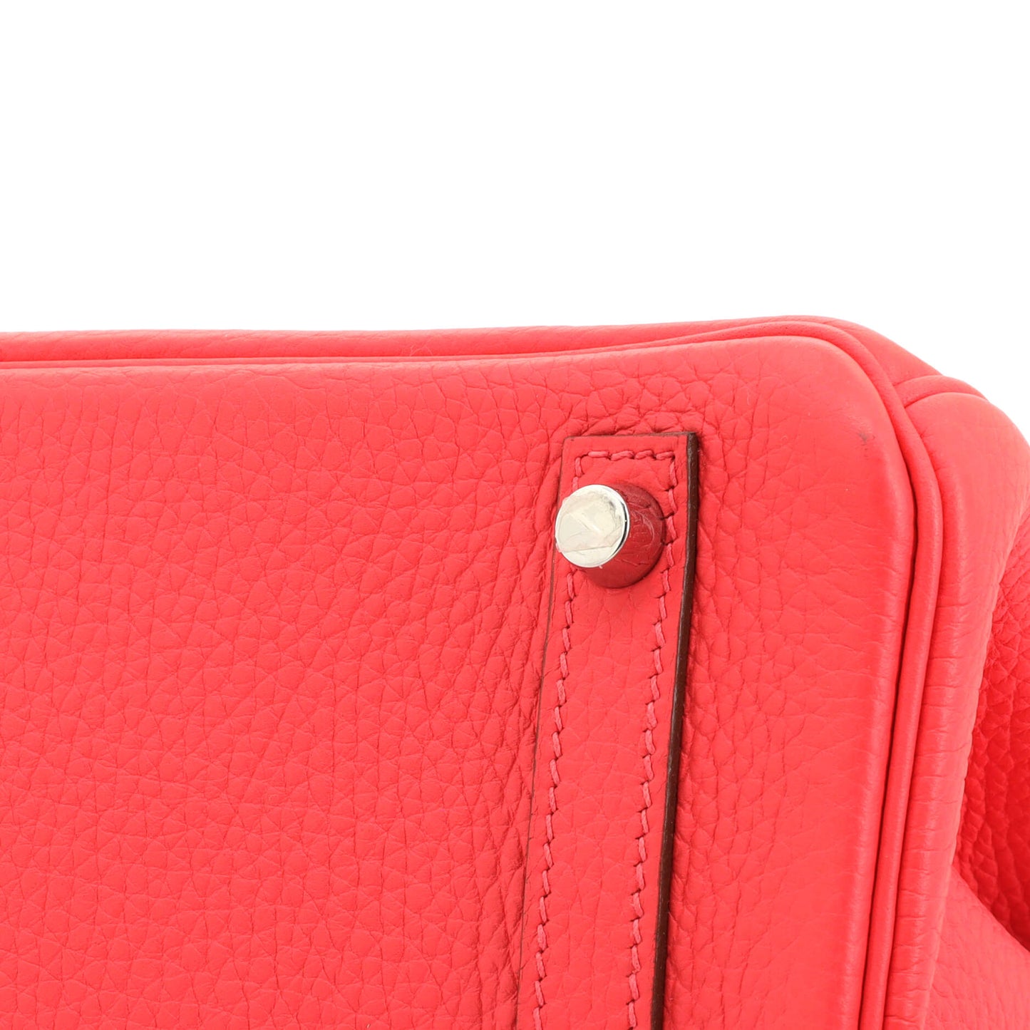 Birkin Handbag Rose Jaipur Clemence with Palladium Hardware 30