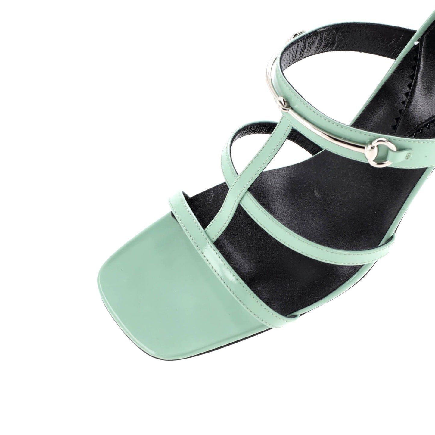 Women's Horsebit Cage Heeled Sandals Leather