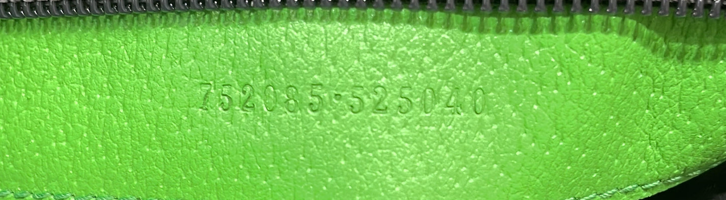 Panelled Double Buckle Backpack GG Jacquard Nylon and Rubber Large