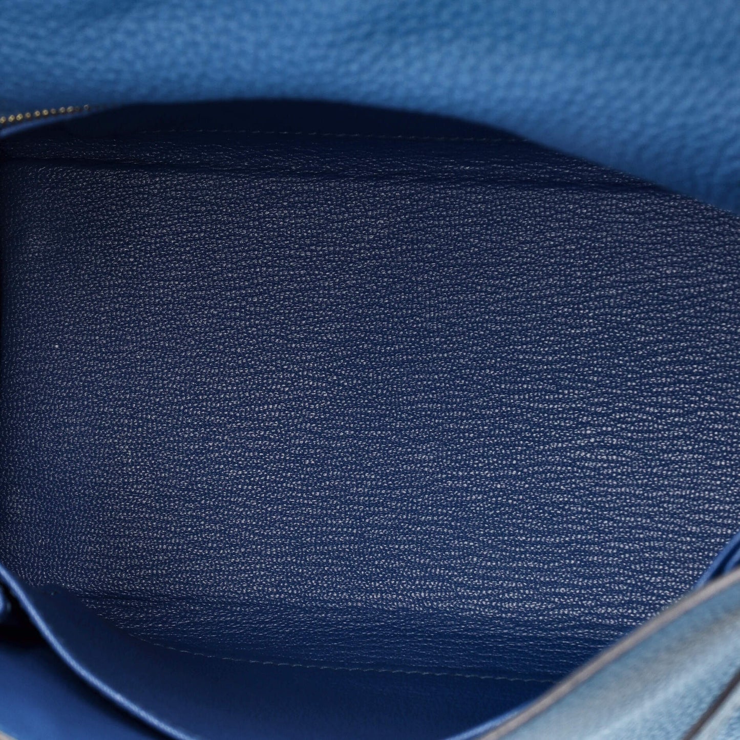 Kelly Handbag Bleu France Togo with Gold Hardware 25