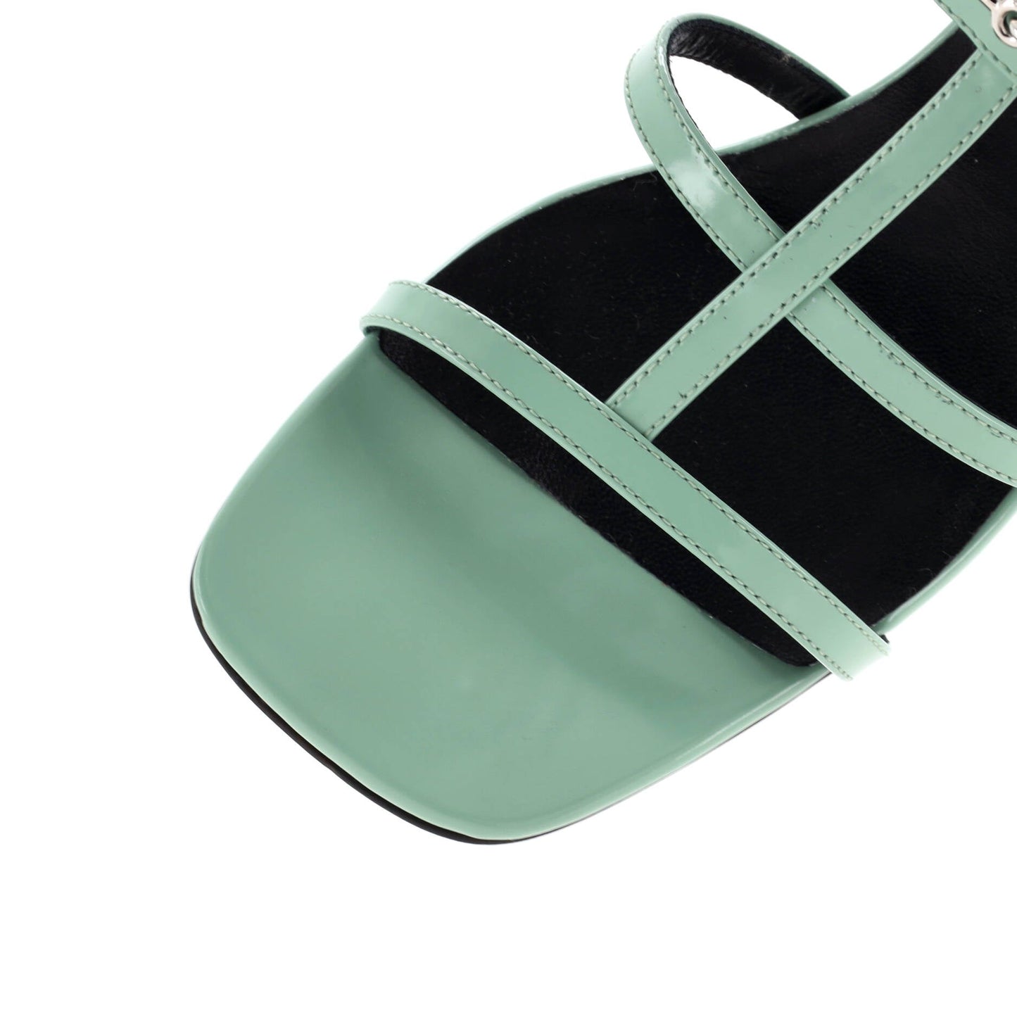 Women's Horsebit Cage Heeled Sandals Leather