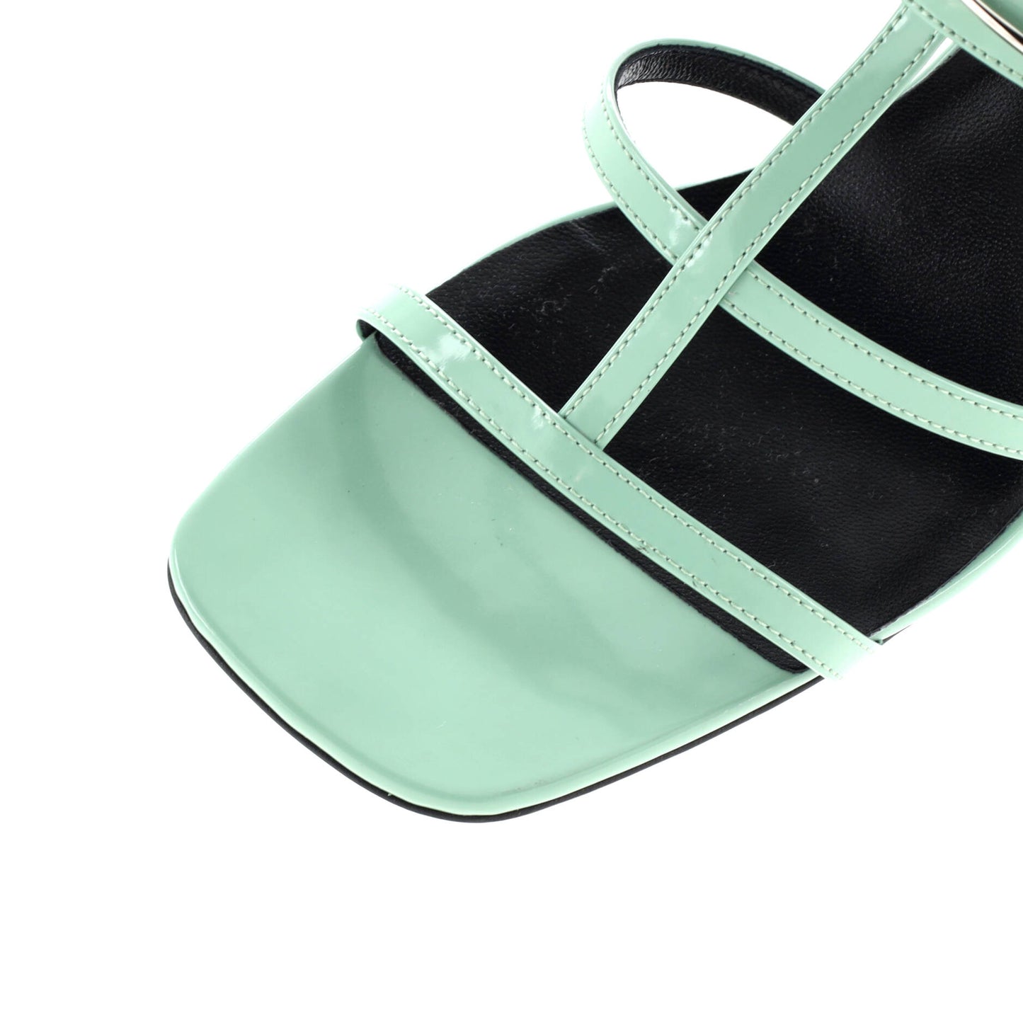 Women's Horsebit Cage Heeled Sandals Leather