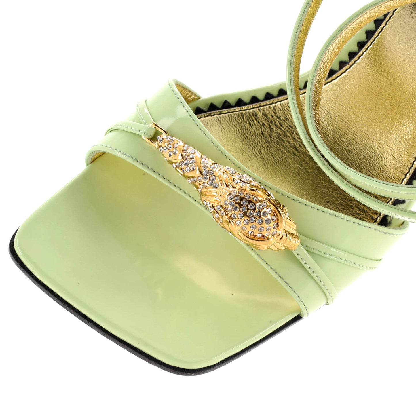 Women's Snake Head Wedge Sandals Leather