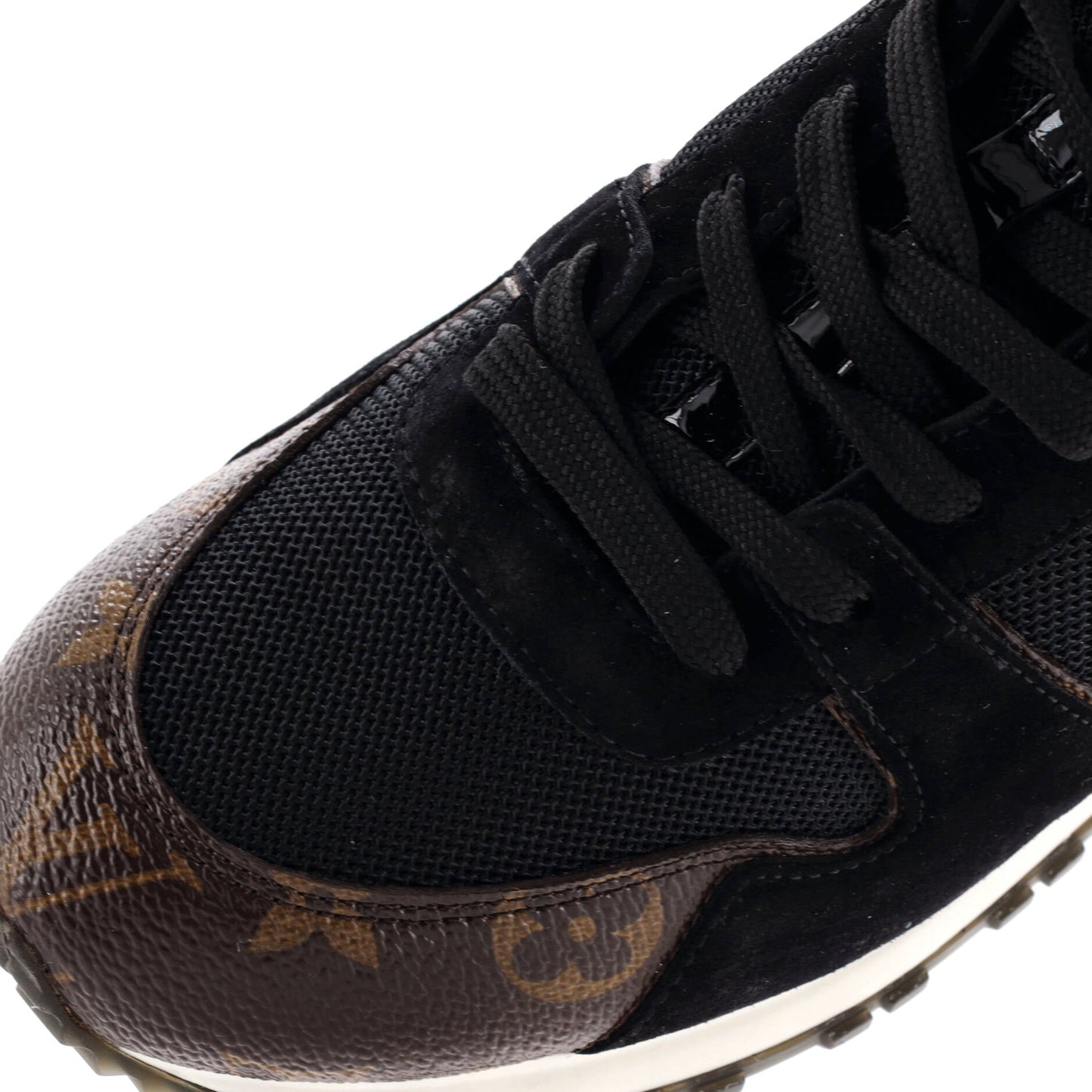 Women's Run Away Sneakers Mesh with Monogram Canvas and Suede