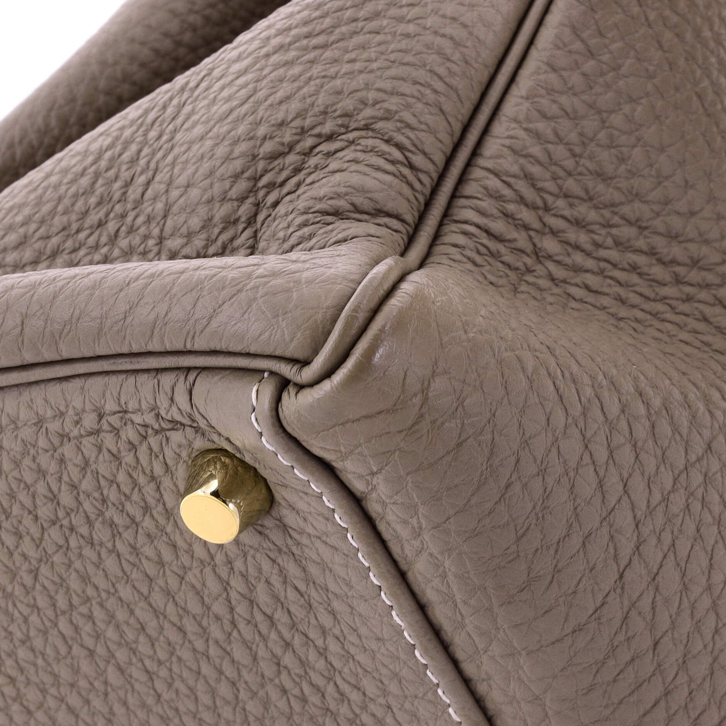 Kelly Handbag Grey Togo with Gold Hardware 32