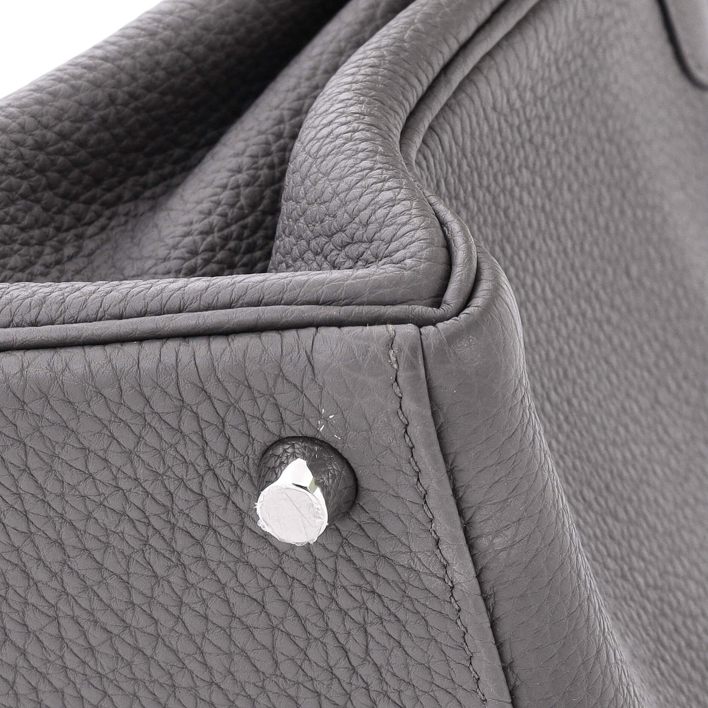 Kelly Handbag Grey Togo with Palladium Hardware 25