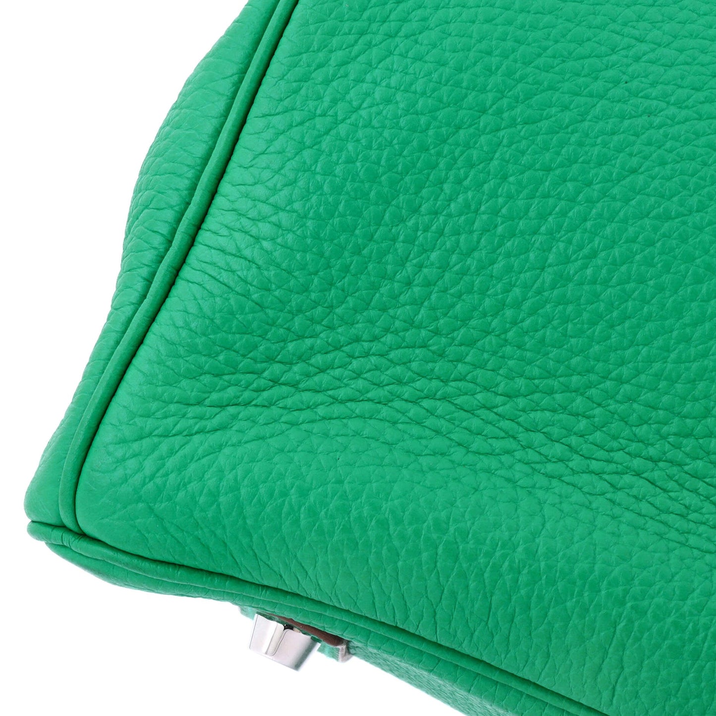 Birkin Handbag Menthe Clemence with Palladium Hardware 35