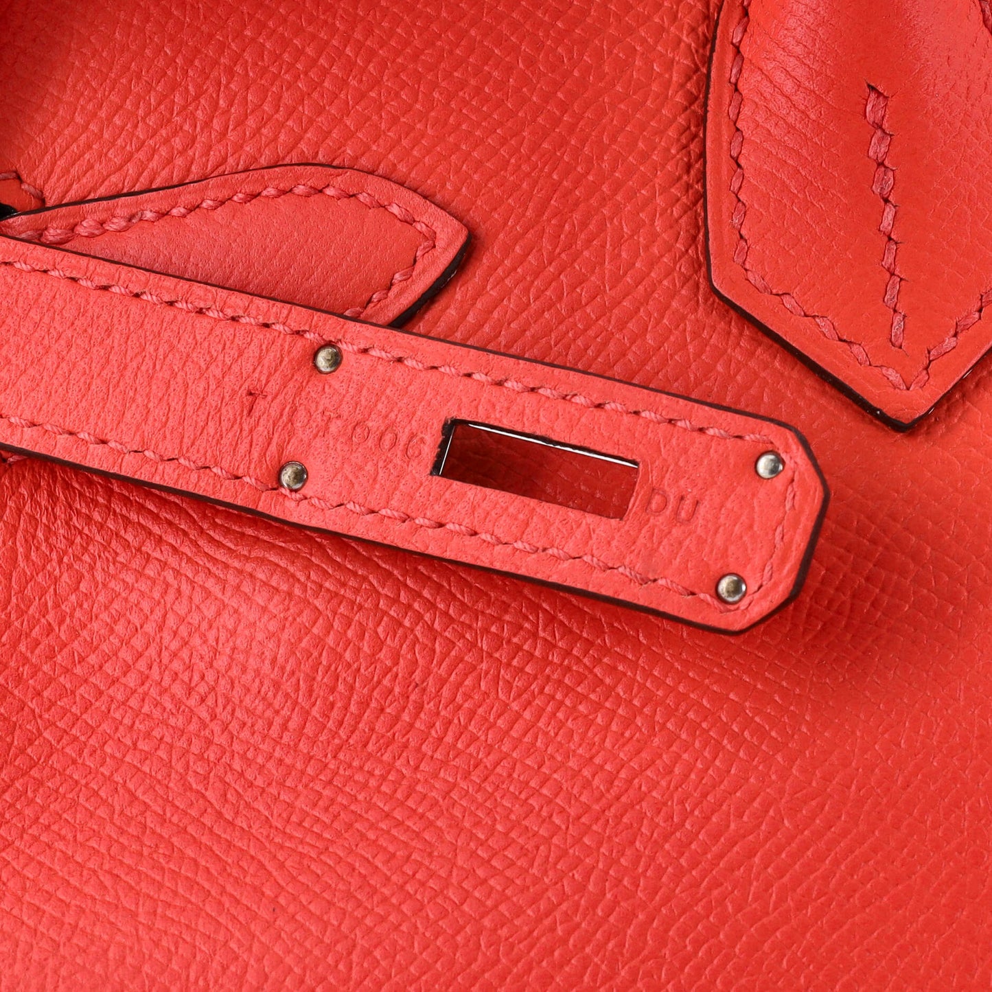 Birkin Handbag Rouge Pivoine Epsom with Palladium Hardware 30