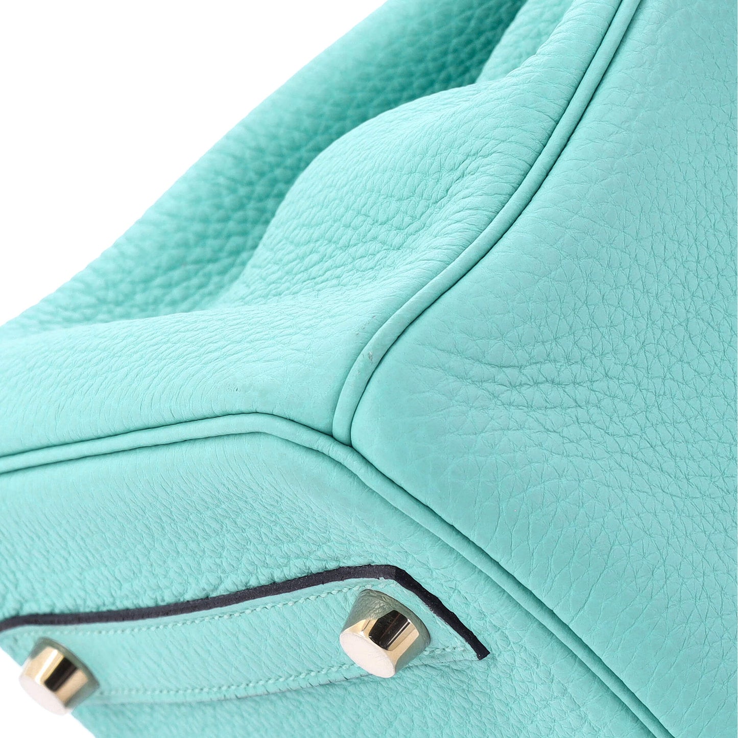 Birkin Handbag Bleu Atoll Togo with Gold Hardware 30