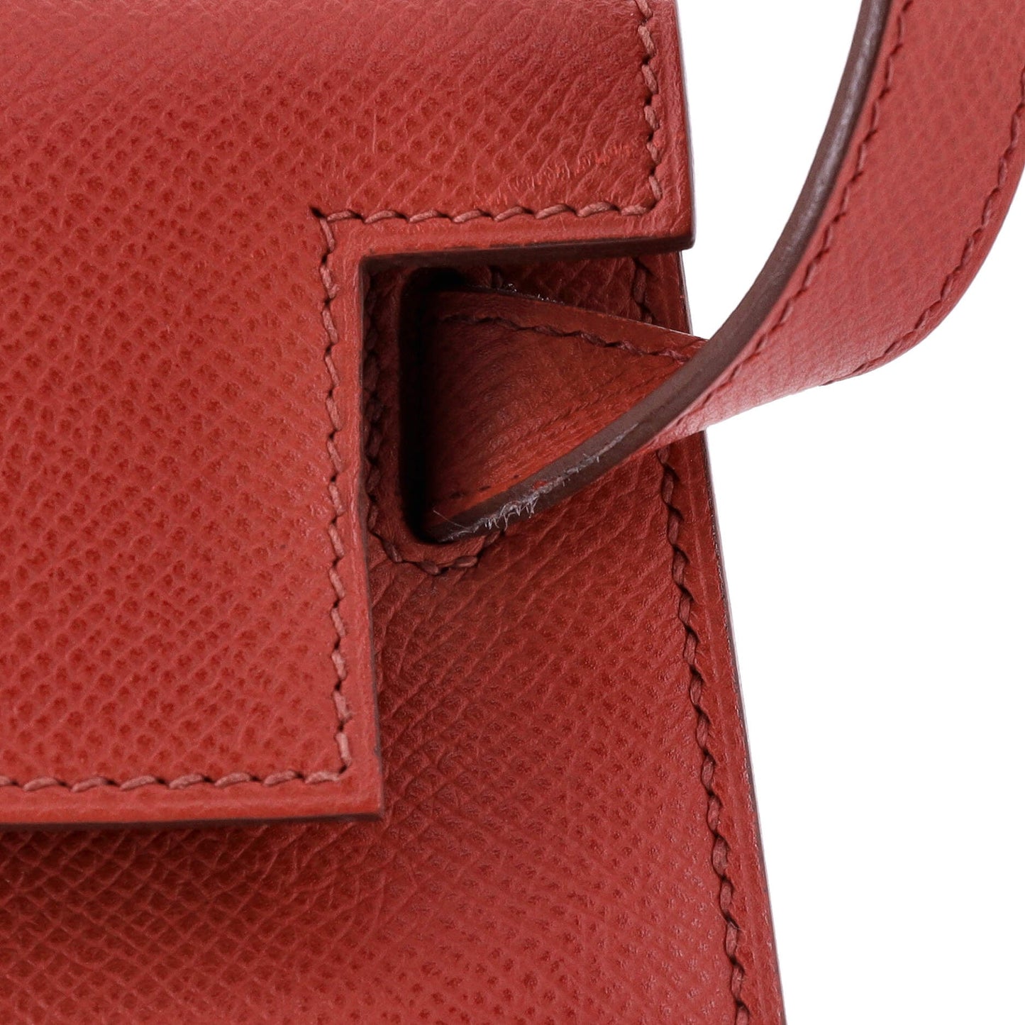 Kelly Handbag Rouge Garance Epsom with Palladium Hardware 28