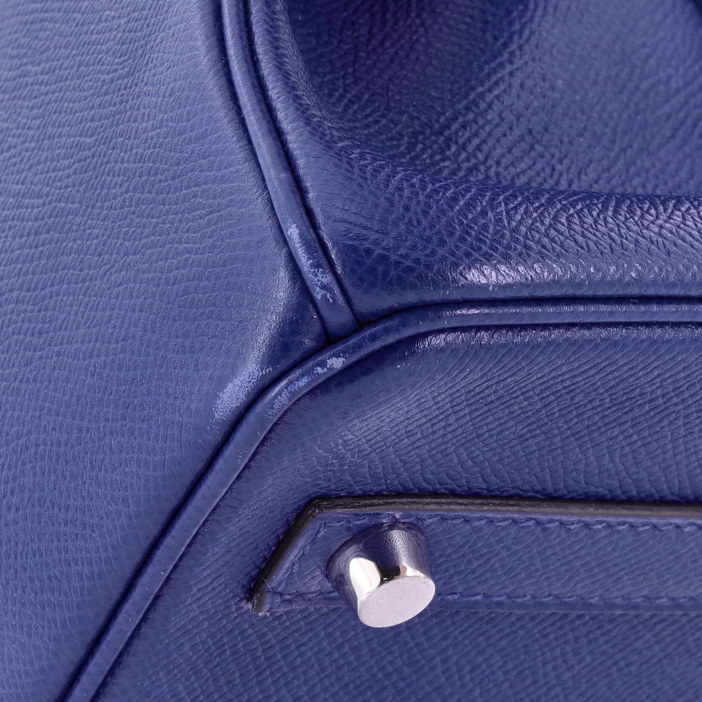 Birkin Handbag Bleu Electrique Epsom with Palladium Hardware 30