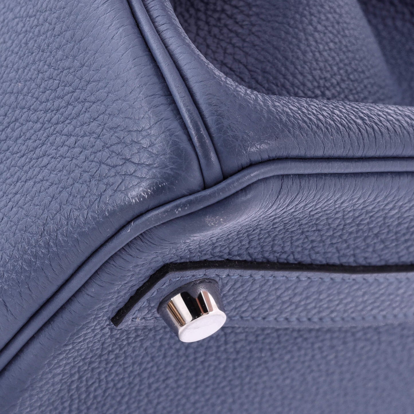 Birkin Handbag Bleu Brighton Togo with Palladium Hardware 30