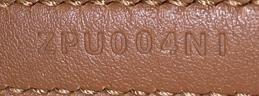 Cabas H en Biais Tote Canvas with Leather 27