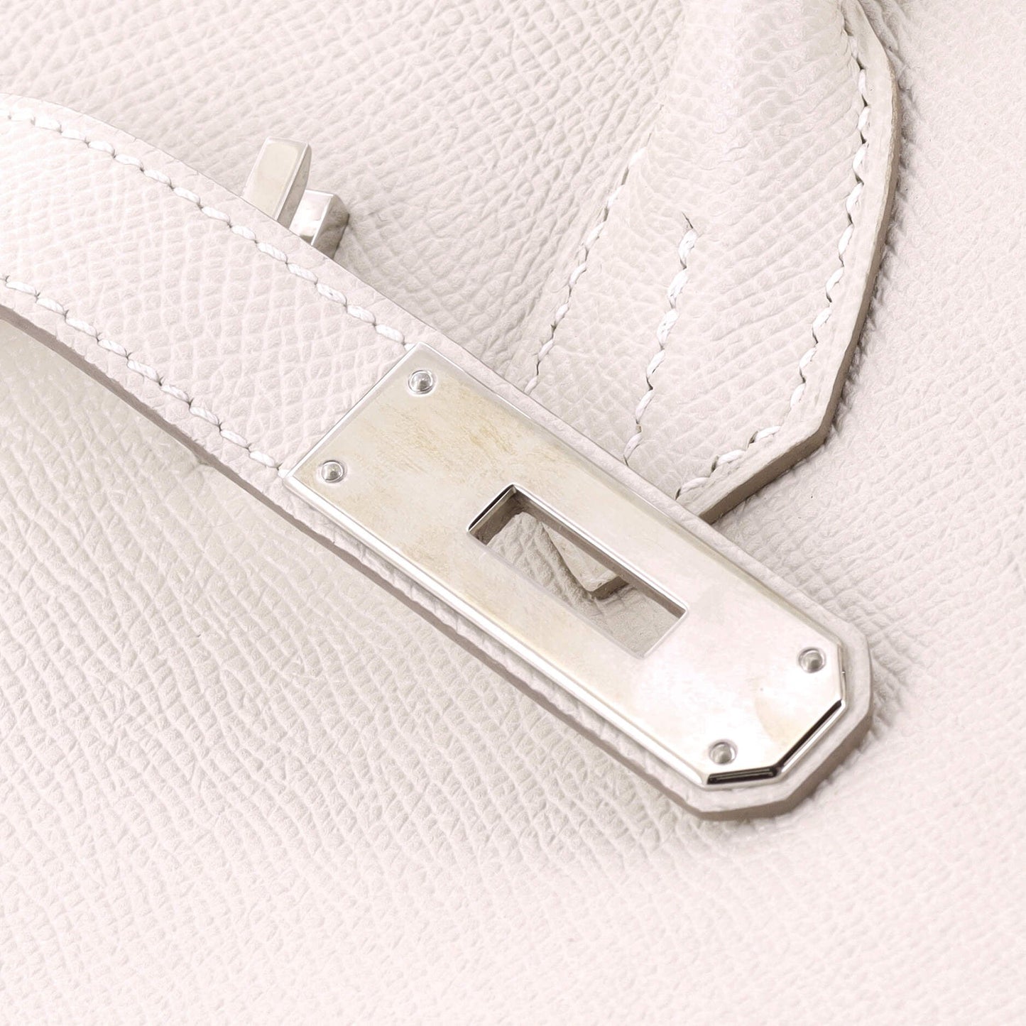 Birkin Handbag Light Epsom with Palladium Hardware 30