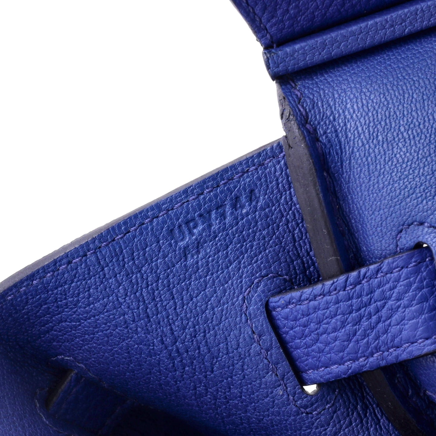 Birkin Handbag Bleu Royal Togo with Palladium Hardware 30