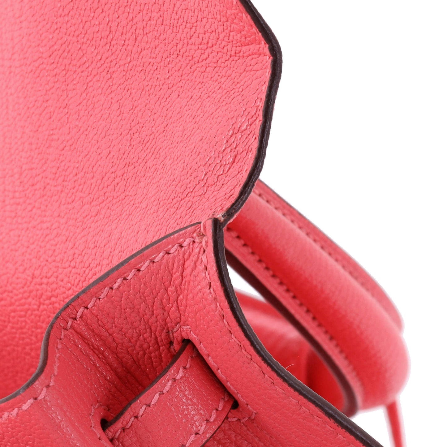 Kelly Handbag Rose Azalée Chevre Mysore with Palladium Hardware 25