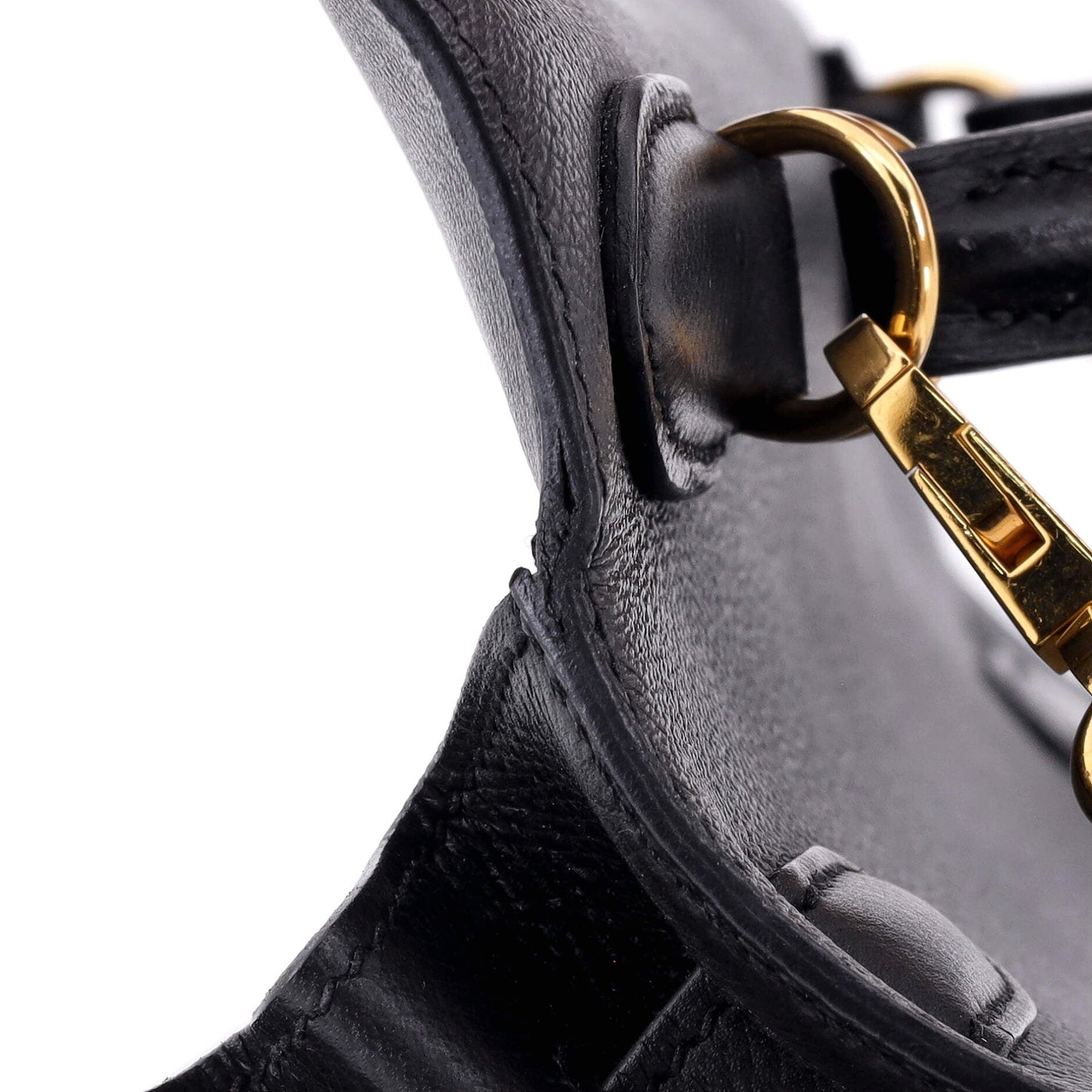 Kelly Handbag Noir Epsom with Gold Hardware 32