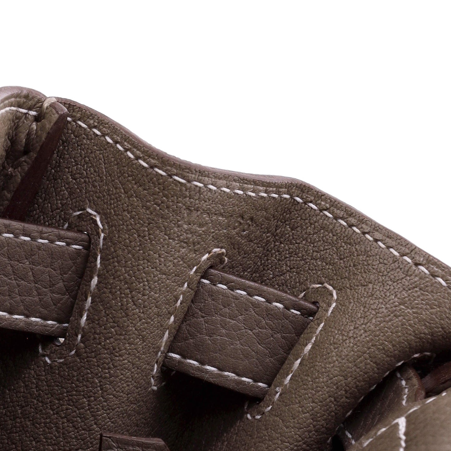 Kelly Handbag Grey Clemence with Palladium Hardware 28