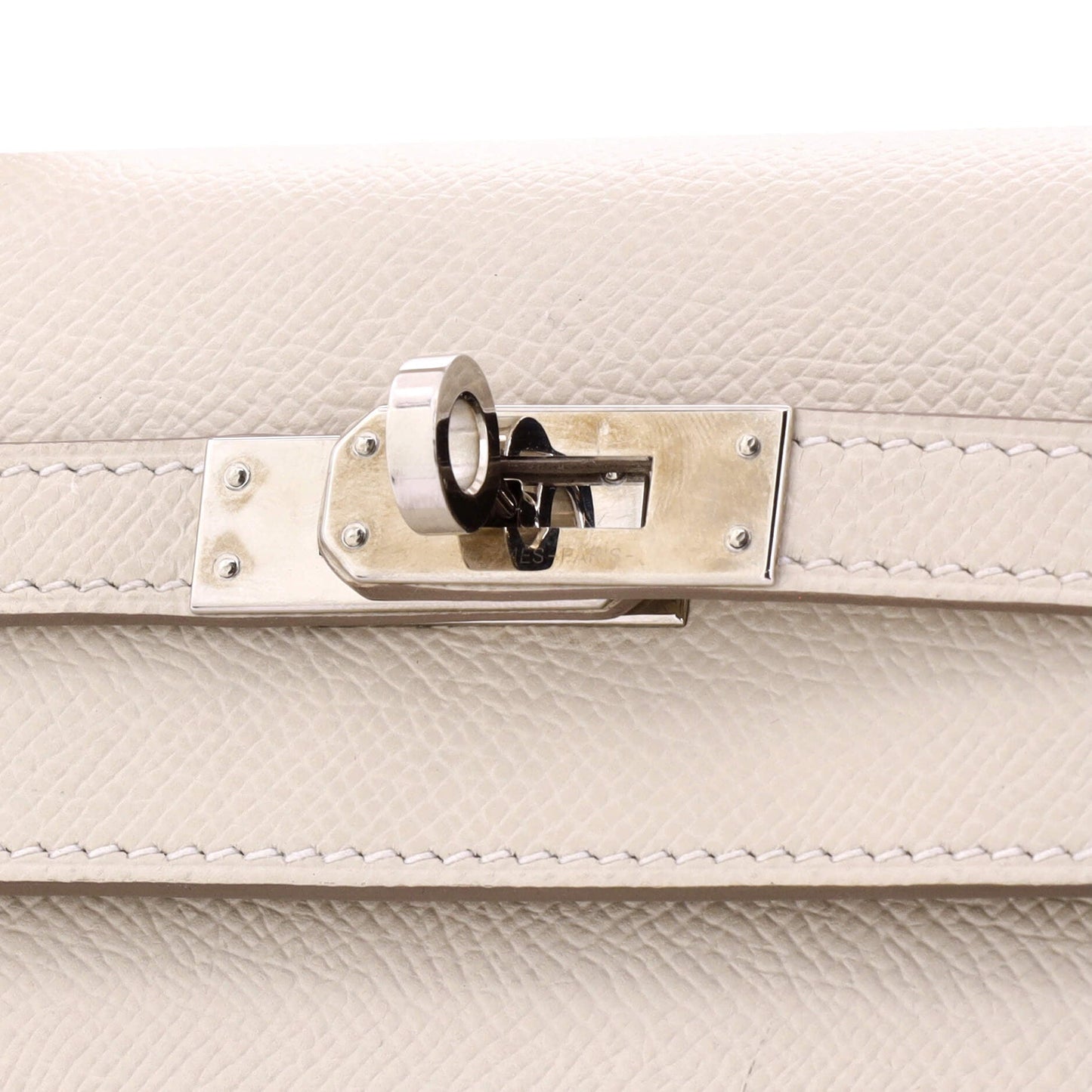 Kelly Handbag Light Epsom with Palladium Hardware 25