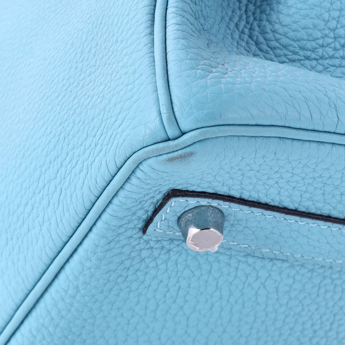 Birkin Handbag Bleu Du Nord Togo with Palladium Hardware 30