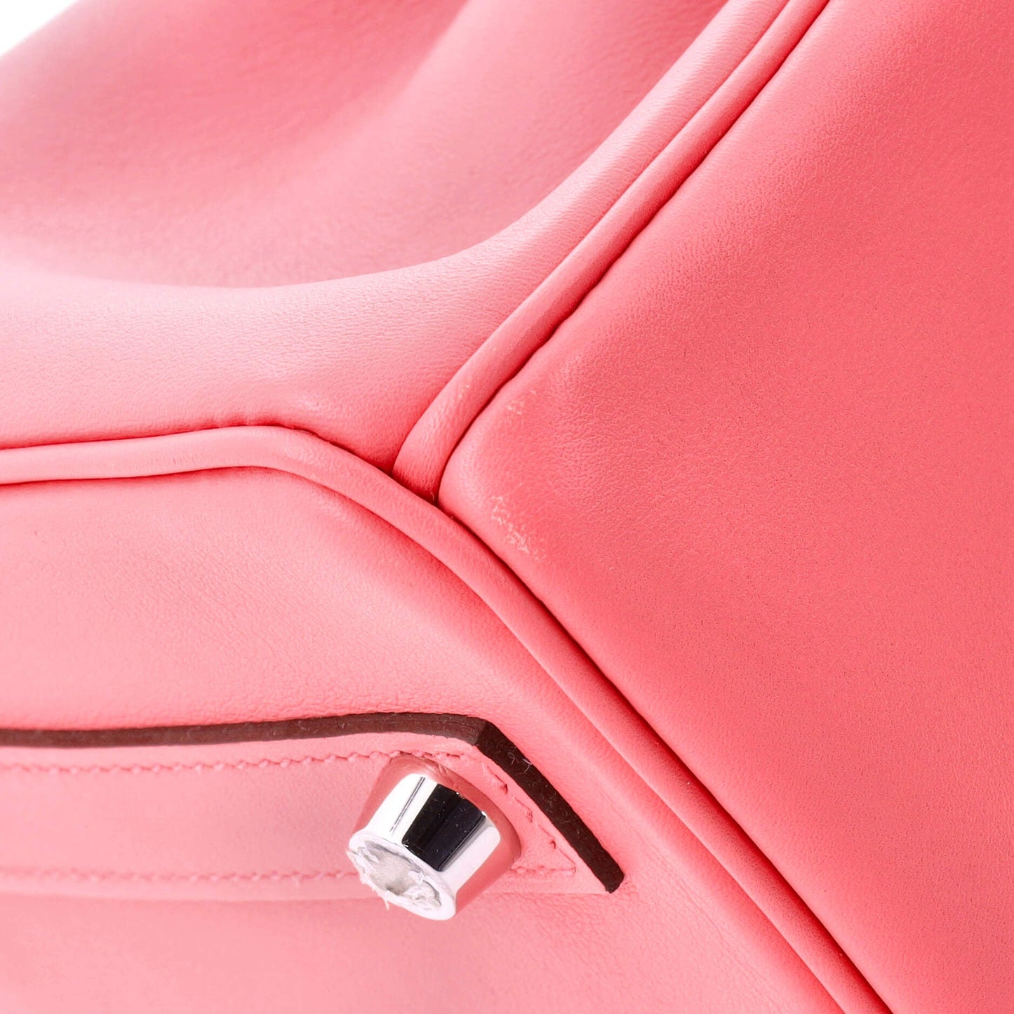 Birkin Handbag Rose Azalée Swift with Palladium Hardware 25