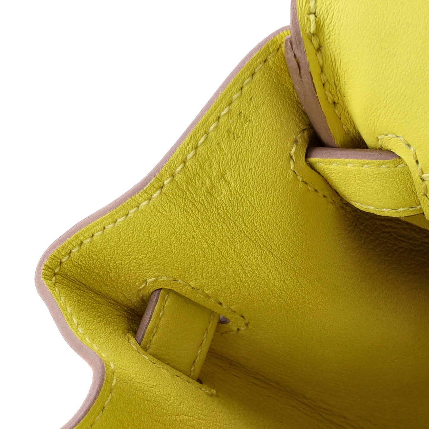 Birkin Handbag Lime Swift with Palladium Hardware 25