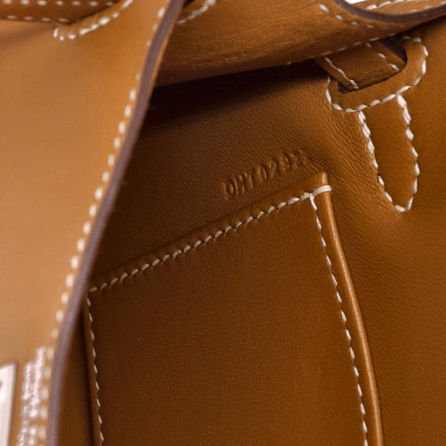 Kelly Mini II Bag Natural Sable Veau Butler with Palladium Hardware 20