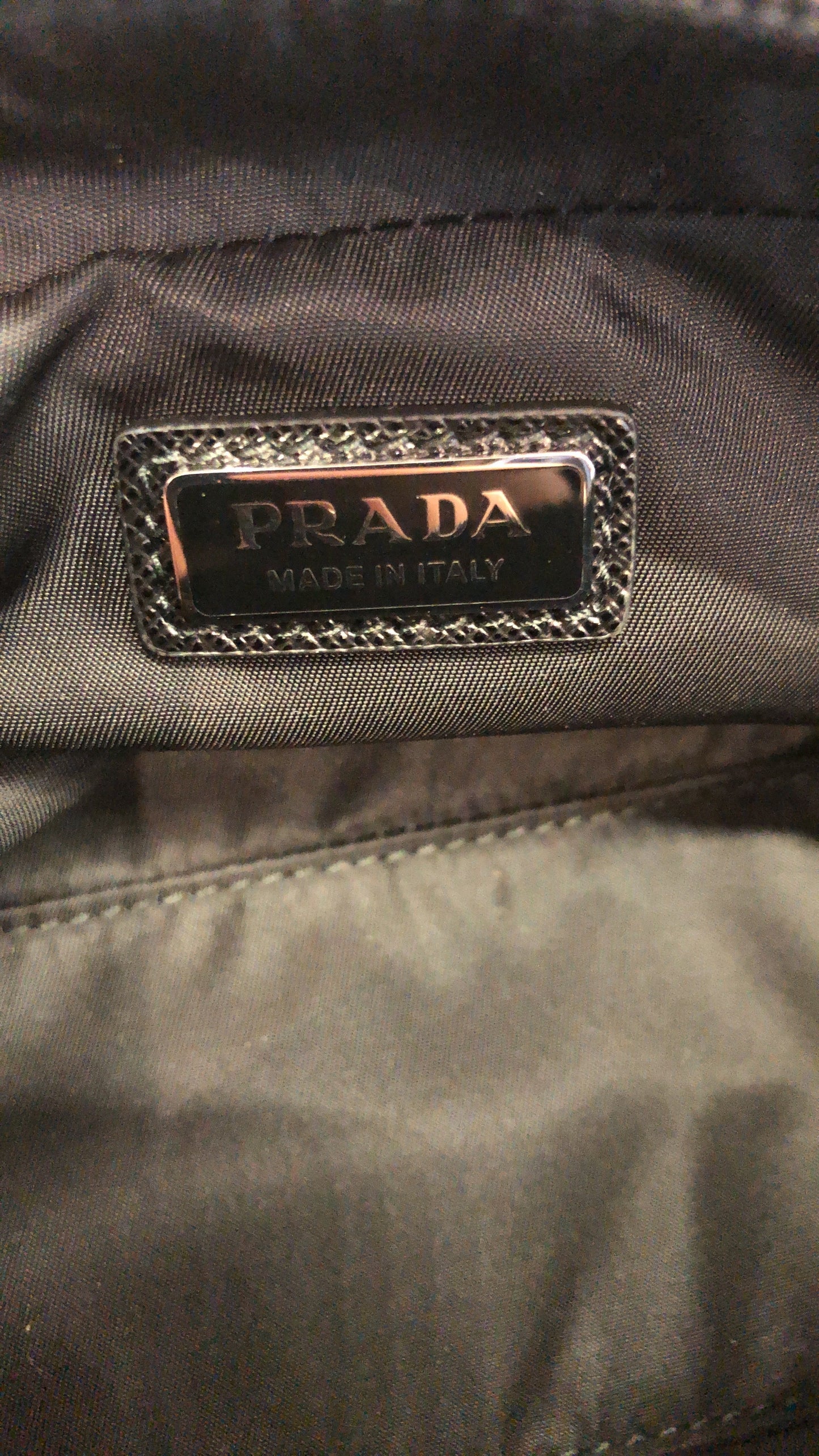 Zip Travel Pouch Re-Nylon with Saffiano Leather