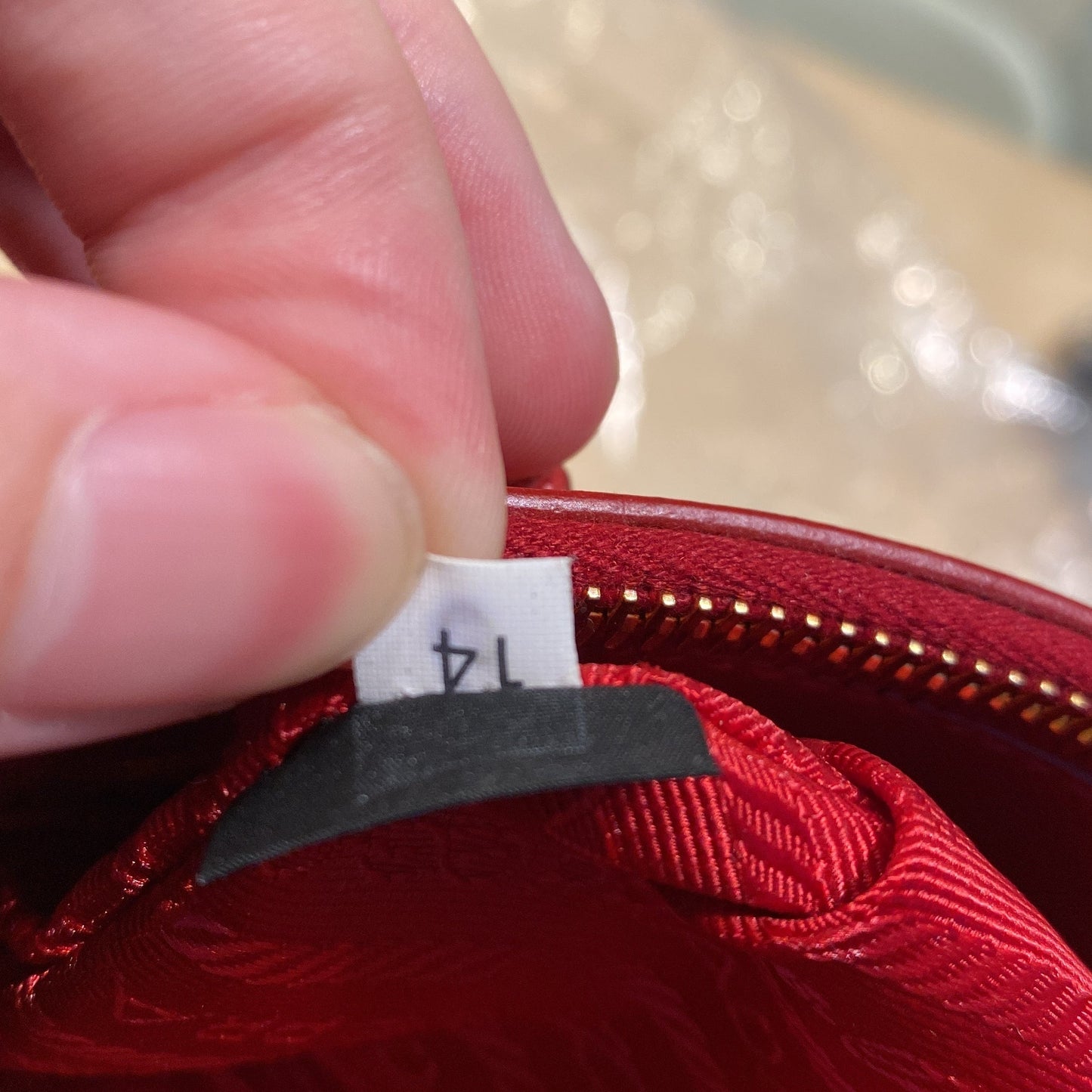 Double Zip Lux Tote Saffiano Leather Medium