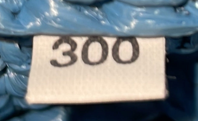 Triangle Logo Bucket Tote Raffia Small