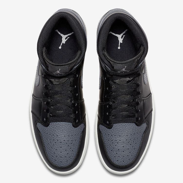 Jordan 1 Retro Mid Black Dark Grey