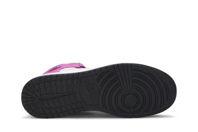 Jordan 1 Mid White Black Cyber Pink (GS)
