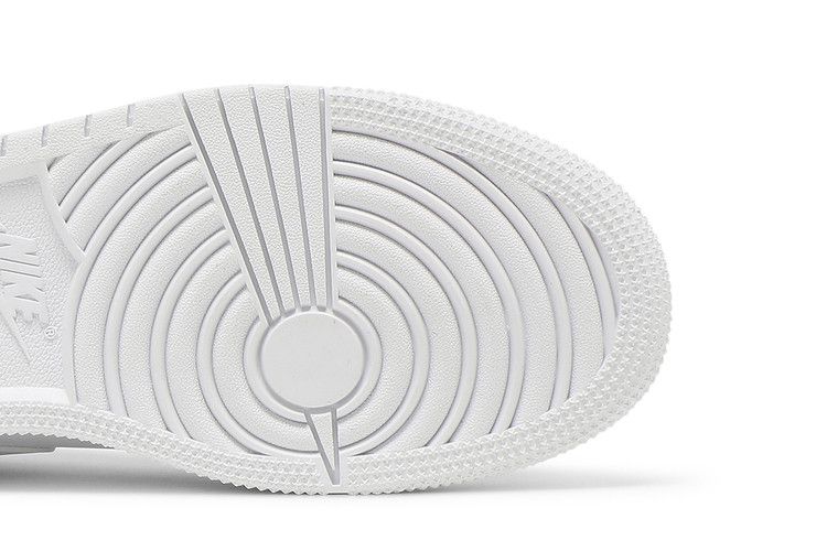 Jordan 1 Low Triple White Tumbled Leather (GS)