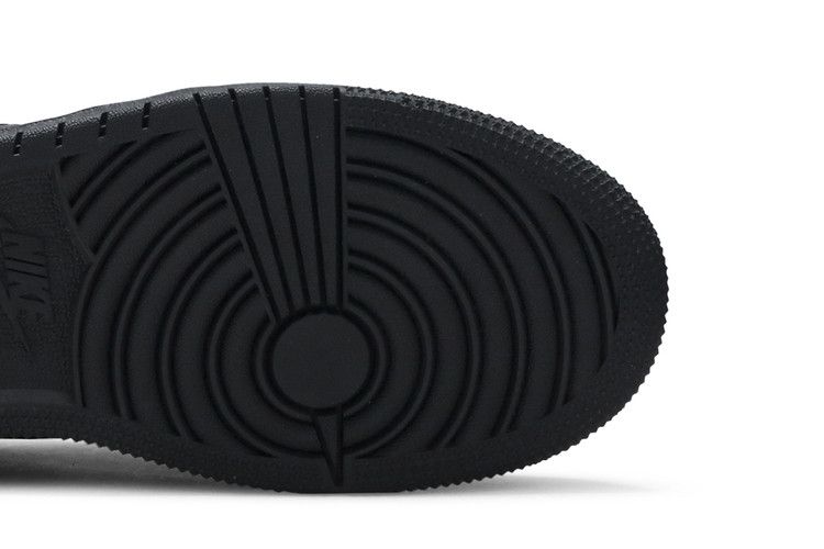 Jordan 1 Mid Deep Black Nubuck Swoosh (GS)