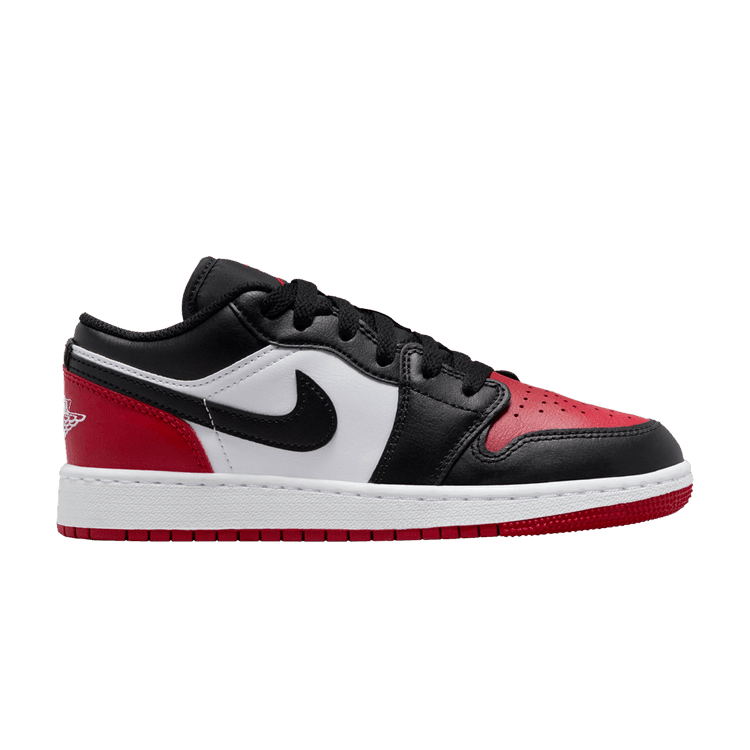Jordan 1 Low Bred Toe 2.0 (GS)