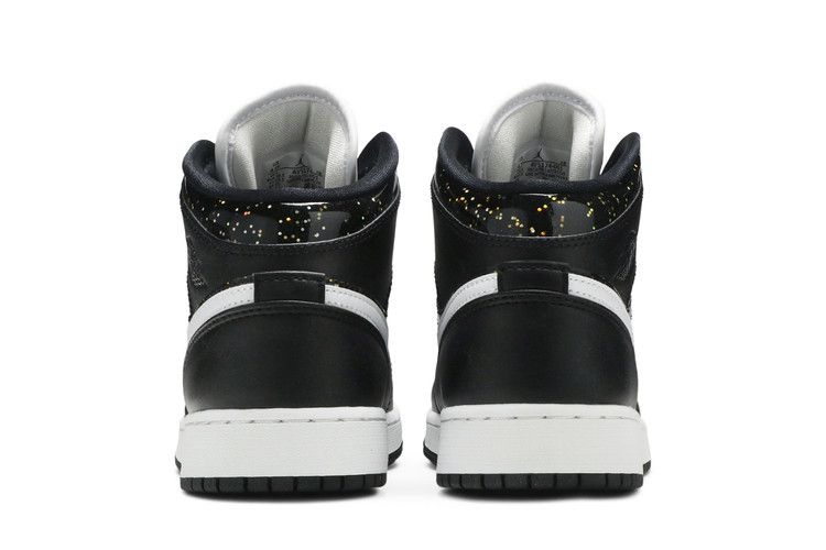 Jordan 1 Mid Black Speckle (GS)
