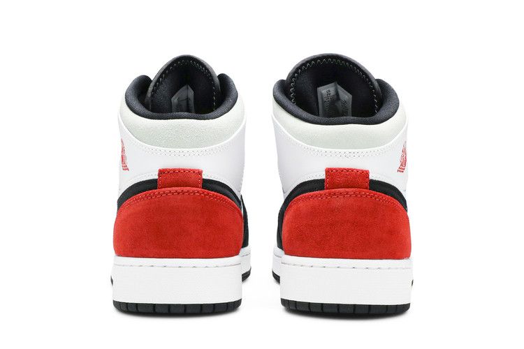 Jordan 1 Mid SE White Black Red Spruce (GS)
