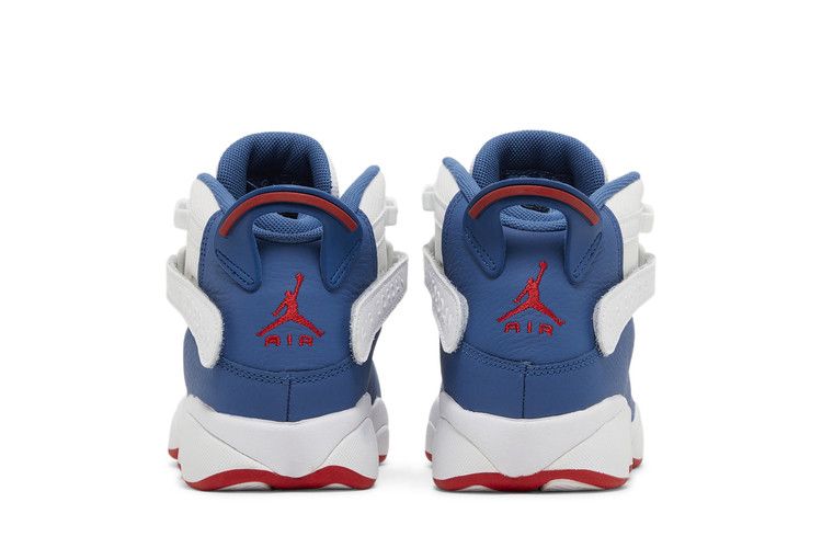 Jordan 6 Rings White University Red Light Steel Grey True Blue (GS)