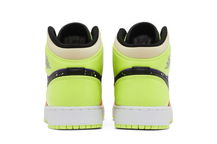 Jordan 1 Mid SE Volt Vivid Orange (GS)
