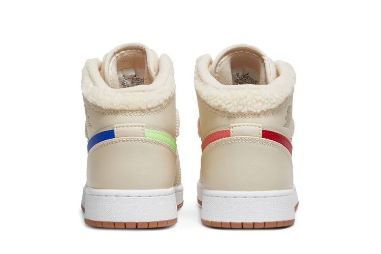 Jordan 1 Mid Utility Fleece Pearl White (GS)