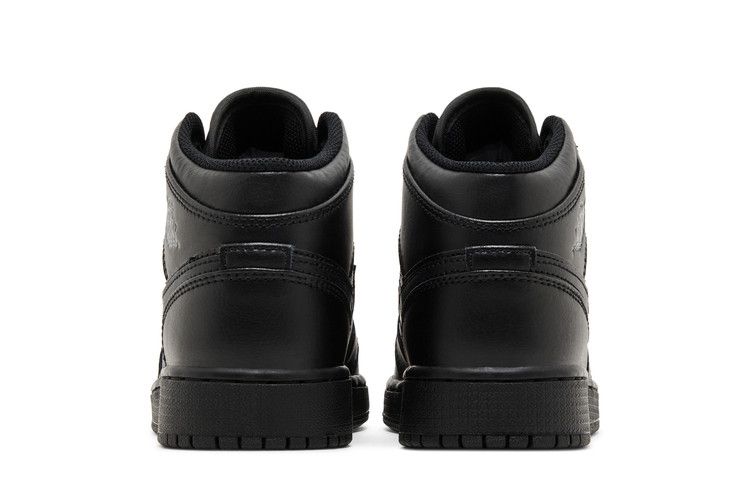 Jordan 1 Mid Triple Black (GS)