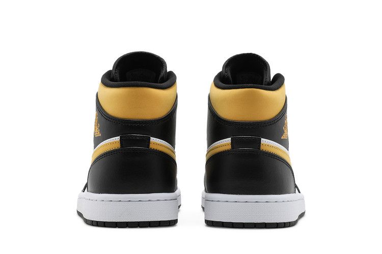 Jordan 1 Mid White Pollen Black