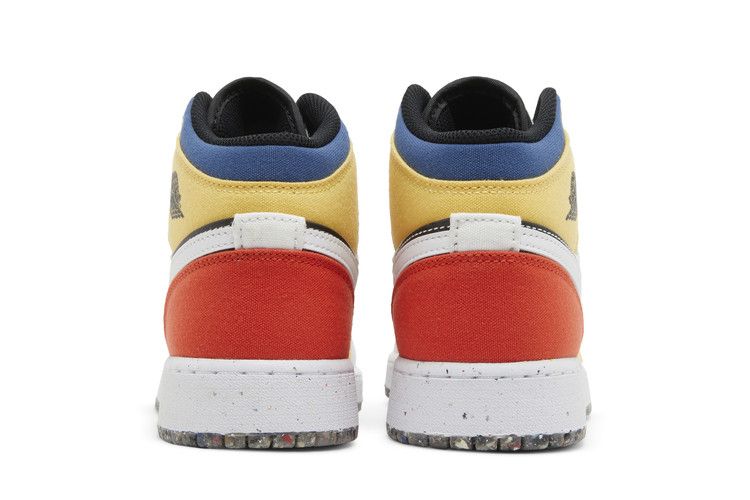 Jordan 1 Mid Multi-Color Canvas (GS)