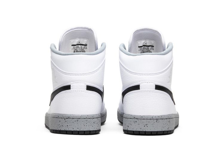 Jordan 1 Mid White Cement