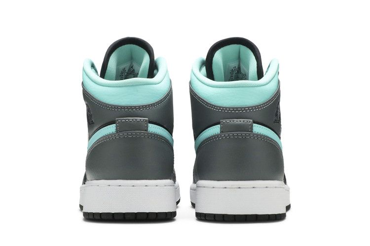 Jordan 1 Mid Grey Aqua (GS)