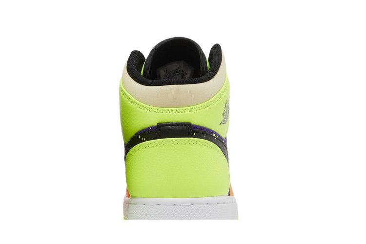 Jordan 1 Mid SE Volt Vivid Orange (GS)